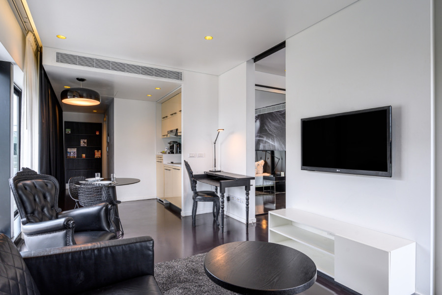 Linving room, Serviced Apartments, B-aparthotel Regent, Brussels