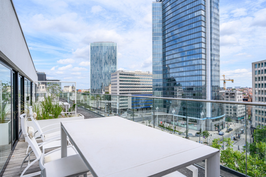 Balcony View, Serviced Apartments, B-aparthotel Regent, Brussels