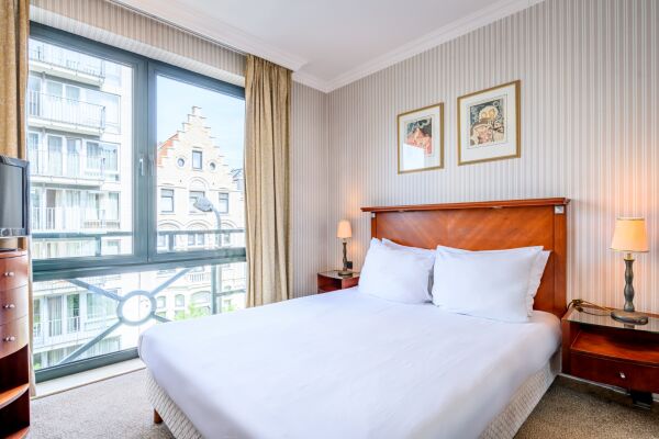 Bedroom View, Serviced Apartments, Square Ambiorix, Brussels