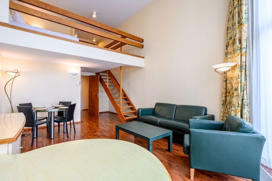 Duplex Living Area, Serviced Apartments, B-aparthotel Mongomery, Brussels