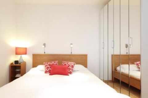 Bedroom, Eamont Street Serviced Apartments, St. John's Wood, London