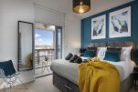 One of the premium double bedrooms. The beds can be set up as either a king size bed or 2 single beds in each bedroom. 
