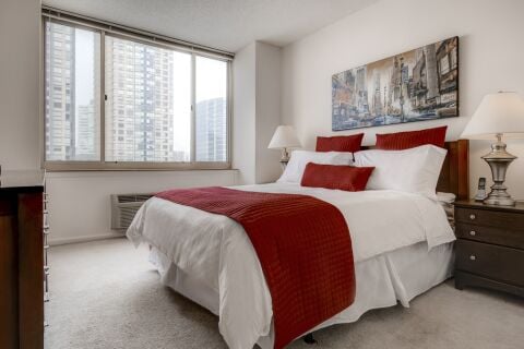 Bedroom, Marbella Serviced Apartment, Jersey City