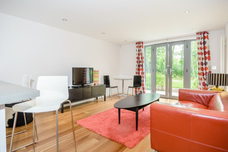Living Room, Lanes Serviced Apartments, Yeovil
