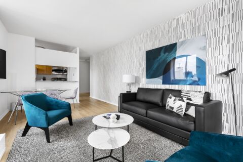 Living Area, Longacre House Serviced Apartments, New York
