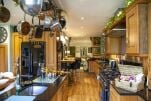 The large open plan kitchen area