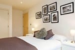 Bedroom, Nacovia Serviced Apartments, Fulham, London