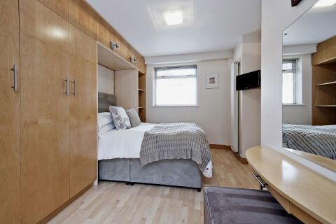Bedroom, 6 - 8 St Christophers Place Serviced Apartments, London