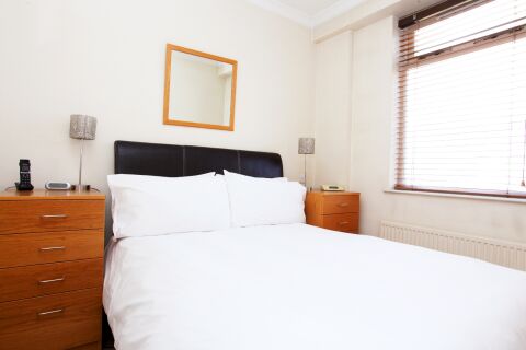 Bedroom, 9 St Christophers Place Serviced Apartments, London