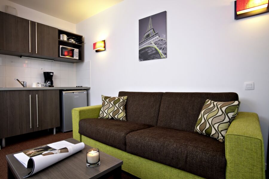 Living Room, Paris Asnieres Serviced Apartments, Paris