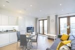 Two large windows creating a light airy room
