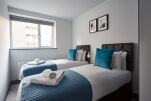 Bedroom, Red Lion Street Serviced Apartments, Holborn, London