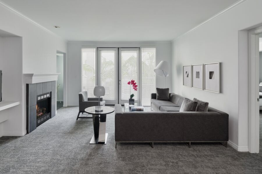 Living Room, Beverly Hills Residences, Beverly Hills, CA 