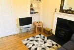 fireplace and TV