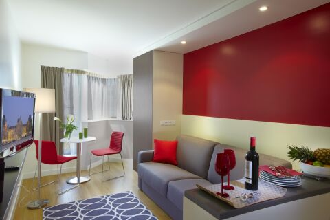 Living Area, Montparnasse Serviced Apartments, Paris
