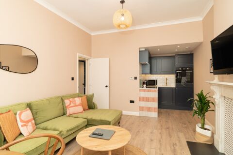 Living Room, Hammersmith Grove Serviced Apartments, London
