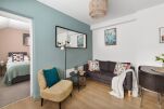 1-bed twin/king living area