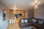 Living Room and Kitchen, Greyfriars Serviced Apartments, Norwich