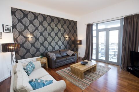 Living Area, Centralofts Serviced Apartment, Newcastle