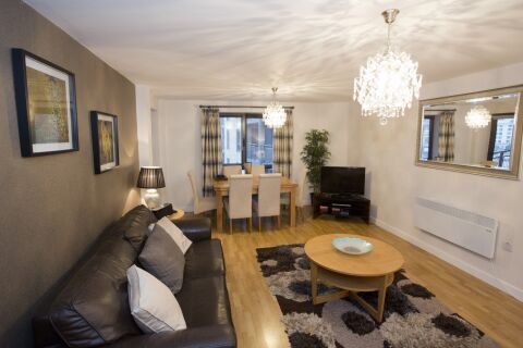 Living Area, Baltic Quays Serviced Apartments, Newcastle