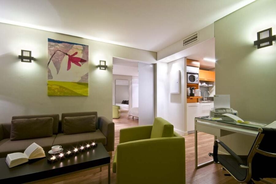 Living Area, Serviced Apartments, B-aparthotel Mongomery, Brussels