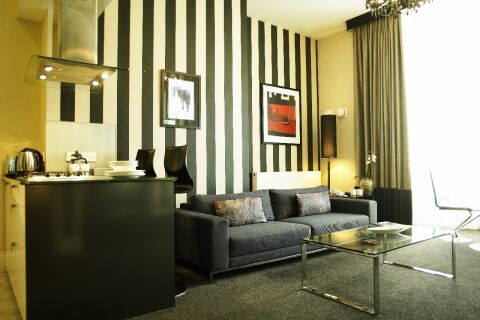 Living Area, Osbourne Road Serviced Apartments, Newcastle