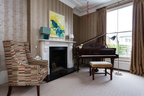 Living Area, Salcott Road Serviced Apartment, Clapham, London