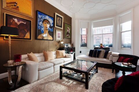 Living Area, Draycott Place Serviced Apartment, Chelsea, London