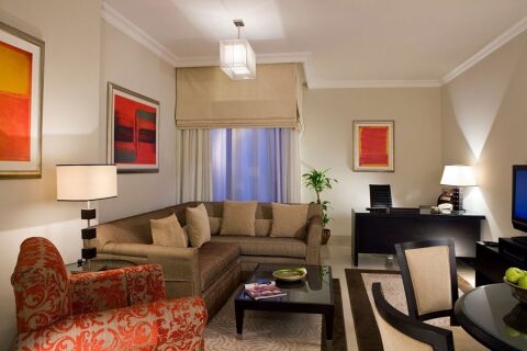 Living Room, Sheikh Zayed Serviced Apartments, Dubai