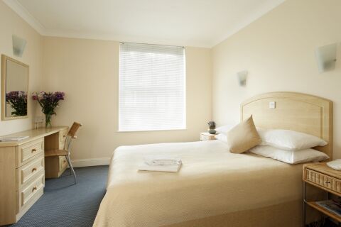 Bedroom, Merlin House Serviced Apartments, Jersey