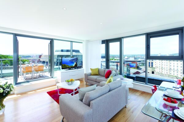Broad Quay Serviced Apartments, Living Room, Bristol