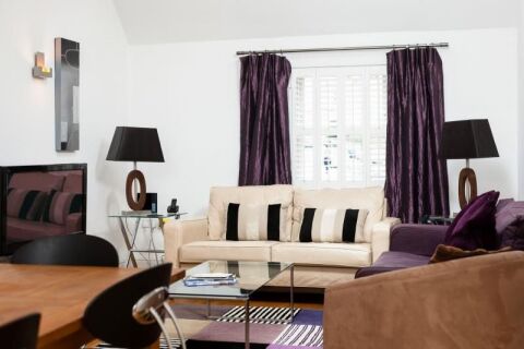 Living Area, Crescent Lane Serviced Accommodation, Bath