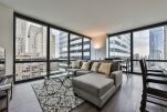 Living Area, 73 East Lake Serviced Apartments, Chicago