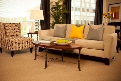 Living Room, Queen Anne Apartments, Seattle