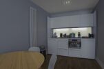 Kitchen, The Bar Serviced Apartment, Leicester