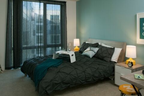 Bedroom, Expo Serviced Apartments, Seattle