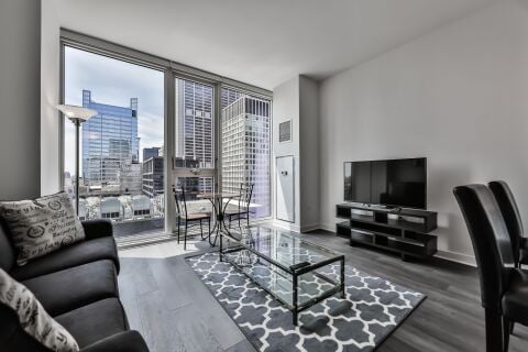 Living Area, Marquee Serviced Apartments, Chicago