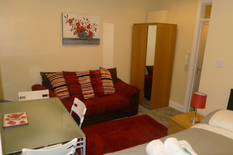 Living Area, Regent Studio Serviced Apartments, Leamington Spa
