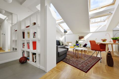 Living Room, Czysta Serviced Apartments, Krakow