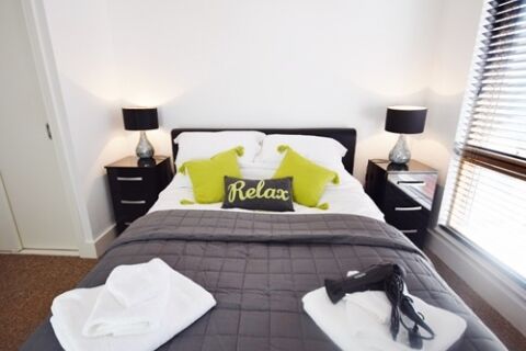 Bedroom, Foundry Serviced Apartments, Ipswich