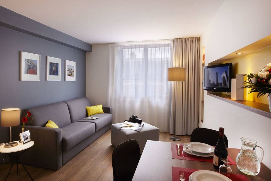 Living Area, Italie Deux Serviced Apartments, Paris
