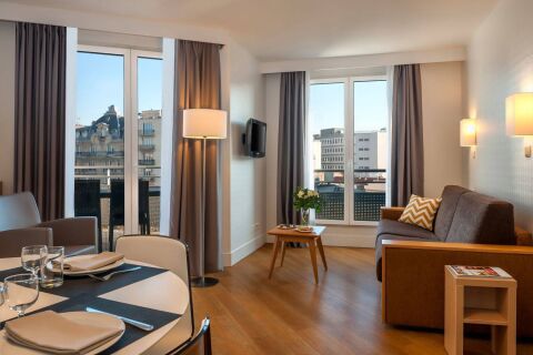 Living Area, Richard Lenoir Serviced Apartments, Paris
