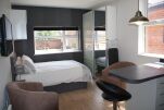 Bedroom, Wellingborough Serviced Apartments, Northampton