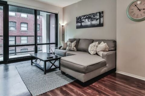 Living Area, Circa 922 Serviced Apartments, Chicago