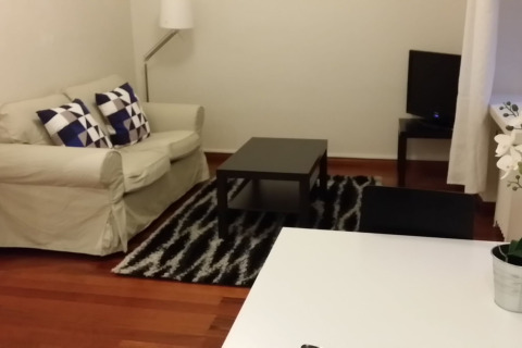 Living Area, Tehtaankatu Serviced Apartment, Helsinki