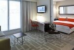 Bedroom and Work Space, Auguste Genin Serviced Apartments, Grenoble