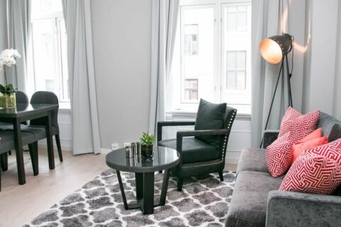 Living Area, Odins Gate Serviced Apartments, Oslo