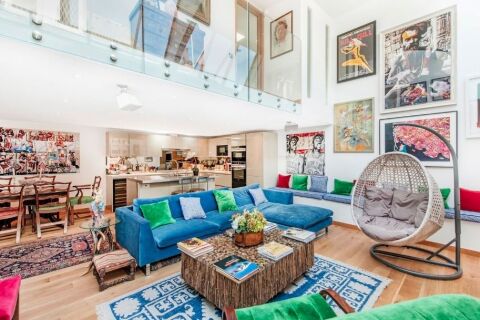 Living Area, Gunter Grove Serviced Accommodation, Chelsea, London