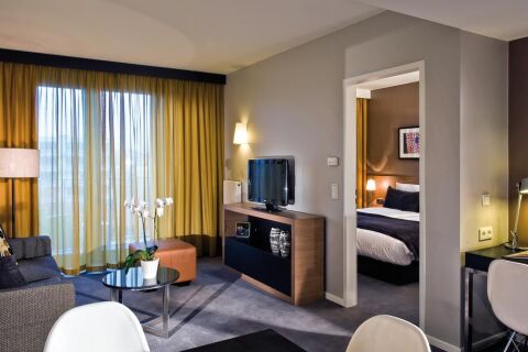 Living Area, Hauptbahnhof Serviced Apartments, Berlin
