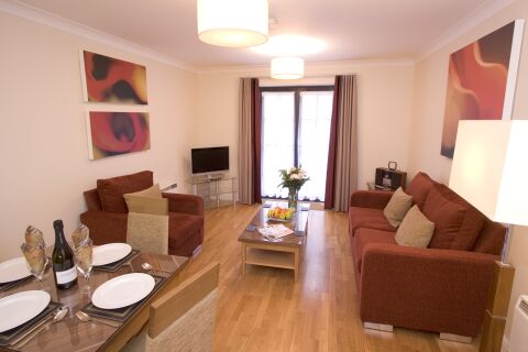 Living Room, Redcliffe Premier Serviced Apartments, Bristol